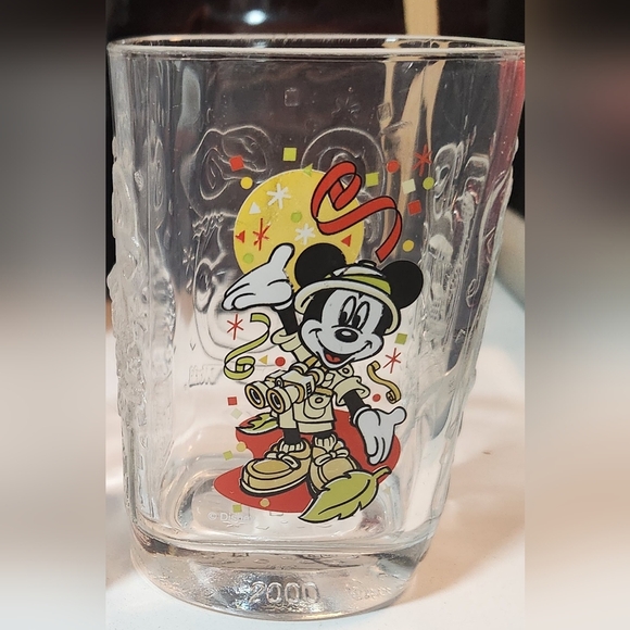Disney Other - McDonald's 2000 Walt Disney World Millennium Celebration Glass - Safari Mickey